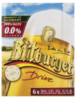 Bitburger - Drive Non-Alcoholic German (6 pack 12oz bottles) (6 pack 12oz bottles)